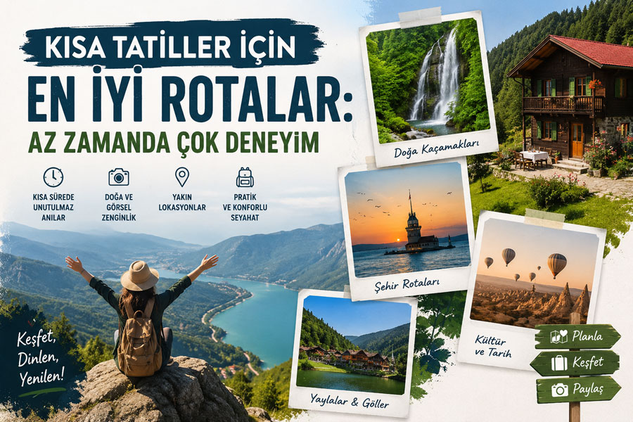 Kısa Tatiller İçin En İyi Rotalar: Az Zamanda Çok Deneyim