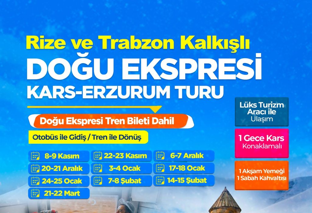 Rize Trabzon Çıkıslı Dogu Ekspres Turu