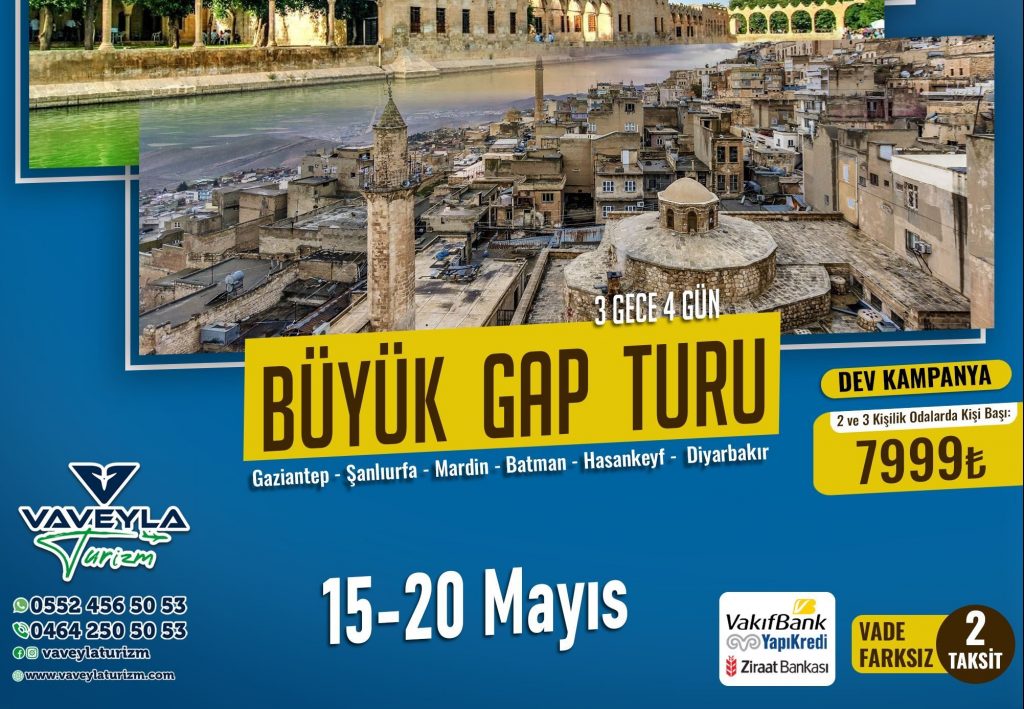 Rize Trabzon Çıkıslı Gap Turu